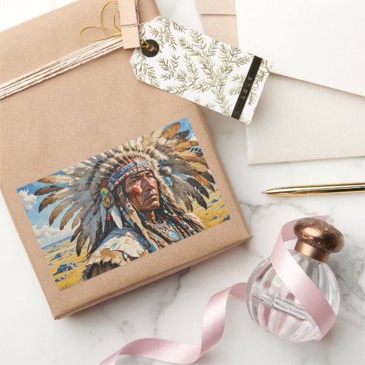 KRIJGERS 12 RECHTHOEKIGE STICKER (Geschenken)