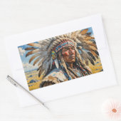 KRIJGERS 12 RECHTHOEKIGE STICKER (Envelop)