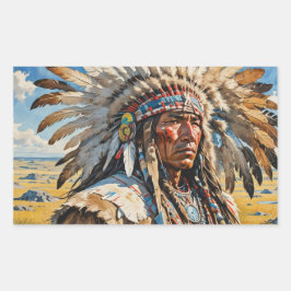 KRIJGERS 12 RECHTHOEKIGE STICKER