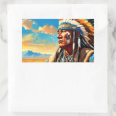 KRIJGERS 6 RECHTHOEKIGE STICKER (Tas)