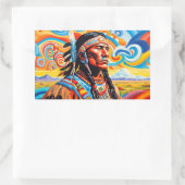 KRIJGERS 7 RECHTHOEKIGE STICKER (Tas)