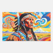 KRIJGERS 7 RECHTHOEKIGE STICKER (Voorkant)