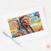 KRIJGERS 7 RECHTHOEKIGE STICKER (Envelop)