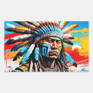 KRIJGERS 8 RECHTHOEKIGE STICKER