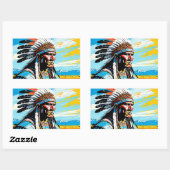 KRIJGERS 9 RECHTHOEKIGE STICKER (Vel)