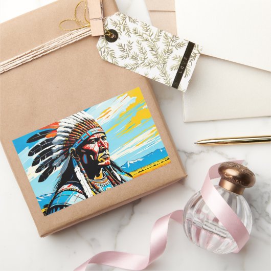 KRIJGERS 9 RECHTHOEKIGE STICKER (Geschenken)