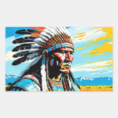 KRIJGERS 9 RECHTHOEKIGE STICKER (Voorkant)