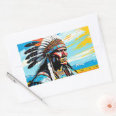 KRIJGERS 9 RECHTHOEKIGE STICKER (Envelop)