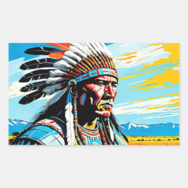 KRIJGERS 9 RECHTHOEKIGE STICKER