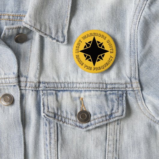 Krijgers van het Gouden Licht Verenigen Ronde Button 5,7 Cm (In situ)