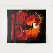 Krijgers Woede Wandkleed (Voorkant (horizontaal))