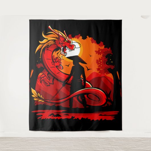 Krijgers Woede Wandkleed (Voorkant)