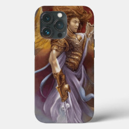 Krijgersengel van bescherming in waterverf lavende Case-Mate iPhone case