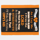 Krijgersgebed...CRPS Fleece Deken (Voorkant (Horizontaal))