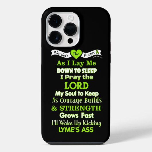 Krijgersgebed...Lyme iPhone Hoesje (Achterkant)