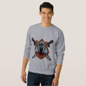 Krijgershelm Sweatshirt (Voorkant volledig)