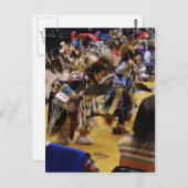 Krijgsdans Inheemse Amerikaanse PowWow Briefkaart (Voorkant / Achterkant)