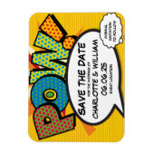 Krijgsgevangene Save the Date Leuk Modern Kleurrij Magneet (Verticaal)