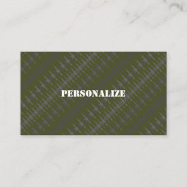 Krijgsmacht Recruiter Camo Pistool Groen B/W Visitekaartje