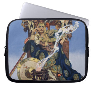 Krijgsprinses Koningin Maeve Fantasie Kunst Laptop Sleeve