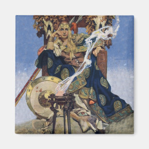 Krijgsprinses Koningin Maeve Fantasie Kunst Magneet