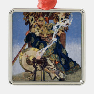 Krijgsprinses Koningin Maeve Fantasie Kunst Metalen Ornament