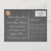  krijgszegelbruiloft met oude waxzegels BEWAREN DE Aankondigingskaart (Achterkant)