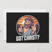 Krijgt Buddy een Kerstmis Jezus Religieus  Feestdagenkaart (Voorkant)