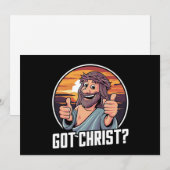 Krijgt Buddy een Kerstmis Jezus Religieus  Feestdagenkaart (Voorkant / Achterkant)