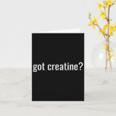 Krijgt Creatine Grappige Creatine Bodybuilding Kaart (Gele Bloem)