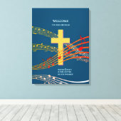 KRIJGT DE Christelijke ERVARING VAN HET CENTER Canvas Afdruk (Insitu (Houten vloer))