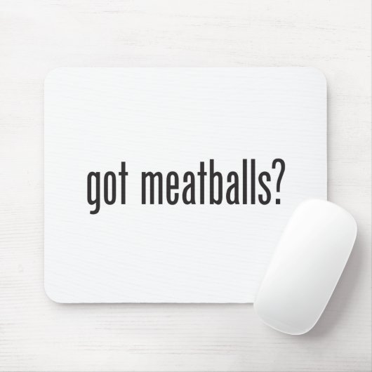 krijgt gehaktballen muismat (Met muis)