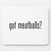 krijgt gehaktballen muismat (Voorkant)