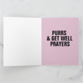 KRIJGT GOEDE PRAYERS KATTE KATTEN MET VOGELKAARTEN KAART (Binnen)