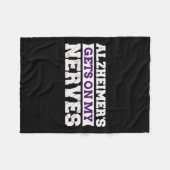 Krijgt op mijn zenuwen bewustzijn zorgverlener cad fleece deken (Voorkant (Horizontaal))