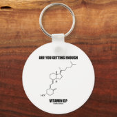 Krijgt u genoeg vitamine D? Cholecalciferol Sleutelhanger (Voorkant)
