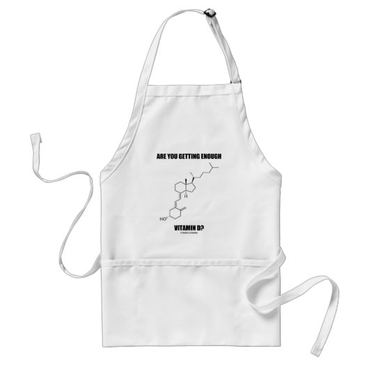 Krijgt u genoeg vitamine D? Cholecalciferol Standaard Schort (Voorkant)