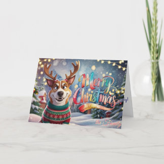 Krijstbomen Krijgen Kerstvreugd Feestdagen Kaart