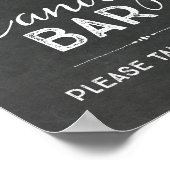 Krijt Aquarel Bloem Candy Bar Trouw Teken Poster (Hoek)