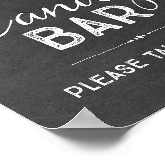 Krijt Aquarel Bloem Candy Bar Trouw Teken Poster (Hoek)