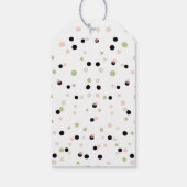 Krijt belettering gemaakt met liefde kraft papier cadeaulabel (Achterkant)