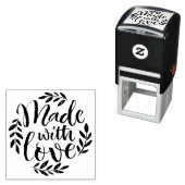 Krijt belettering gemaakt met liefde zelf inkt ste zelfinktende stempel (In situ)