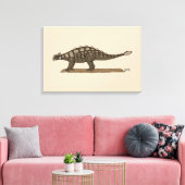 Krijt Dinosaurus Ankylosaurus Canvas Afdruk (Insitu (Woonkamer))