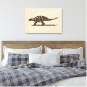 Krijt Dinosaurus Ankylosaurus Canvas Afdruk (Insitu (Slaapkamer))