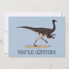 Krijt Dinosaurus Ornithomimus Kaart