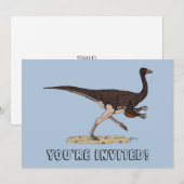 Krijt Dinosaurus Ornithomimus Kaart (Voorkant / Achterkant)