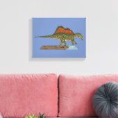 Krijt Dinosaurus Spinosaurus Canvas Afdruk (Insitu (Woonkamer))