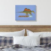 Krijt Dinosaurus Spinosaurus Canvas Afdruk (Insitu (Slaapkamer))