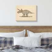 Krijt-dinosaurus Triceratops Canvas Afdruk (Insitu (Slaapkamer))