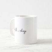 Krijt en kaas koffiemok (Voorkant links)